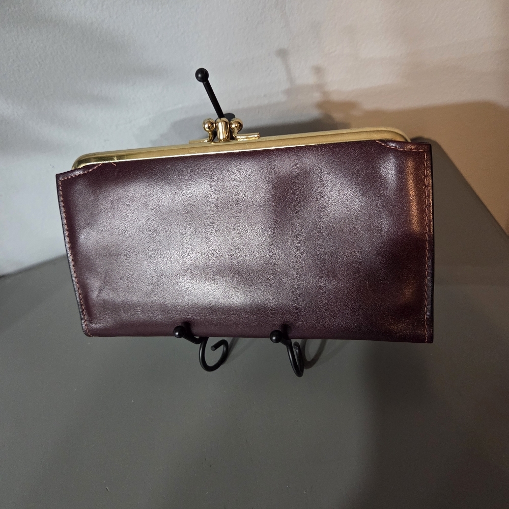 Rolfs Elegant  Cowhide Twist Lock Long Wallet - Picture 2 of 9